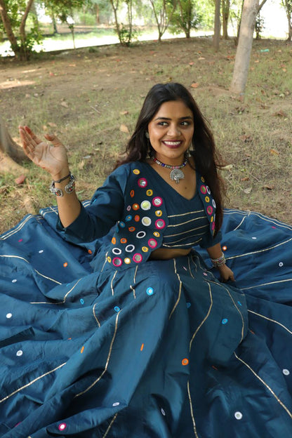 Premium Mirror Work Lehenga Choli set