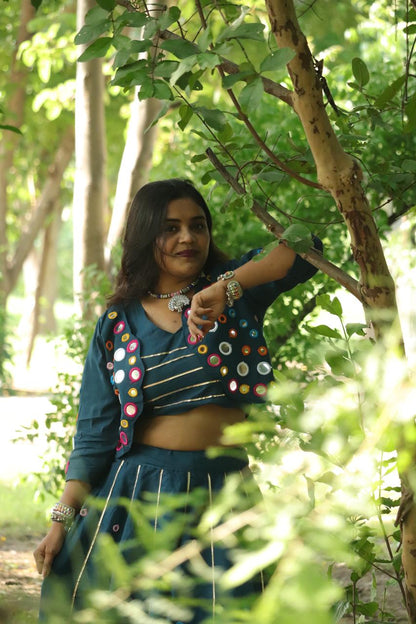 Premium Mirror Work Lehenga Choli set