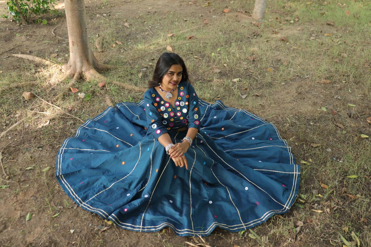 Premium Mirror Work Lehenga Choli set