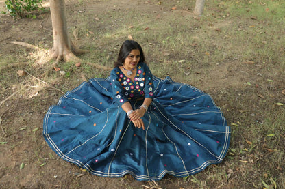 Premium Mirror Work Lehenga Choli set