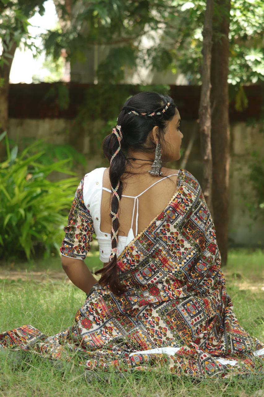 Handcrafted Kutchi Embroidered Lehenga Set