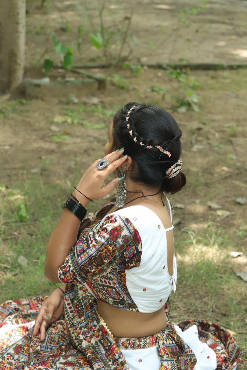 Handcrafted Kutchi Embroidered Lehenga Set