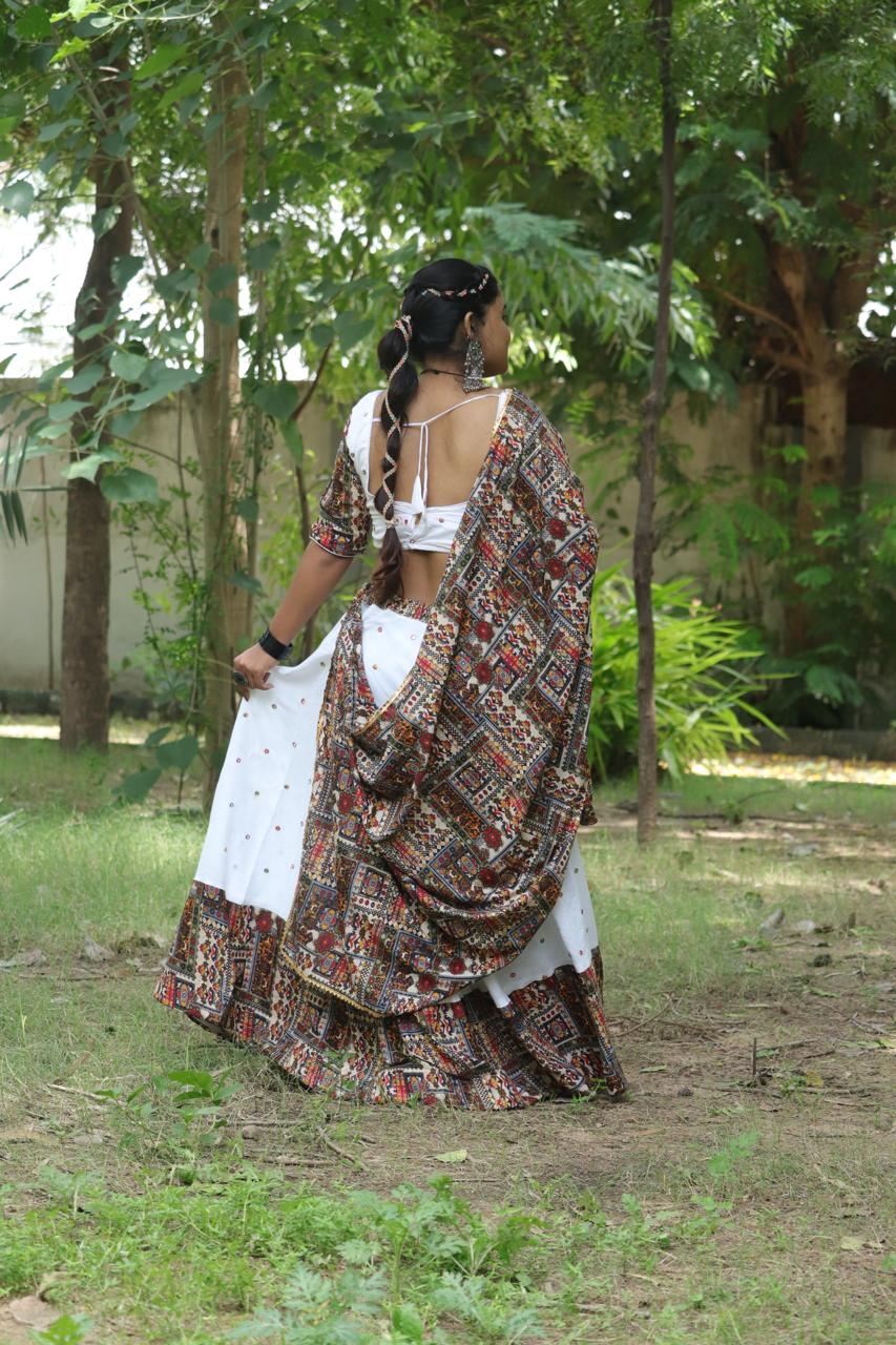 Handcrafted Kutchi Embroidered Lehenga Set