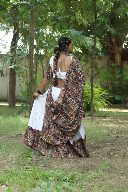 Handcrafted Kutchi Embroidered Lehenga Set