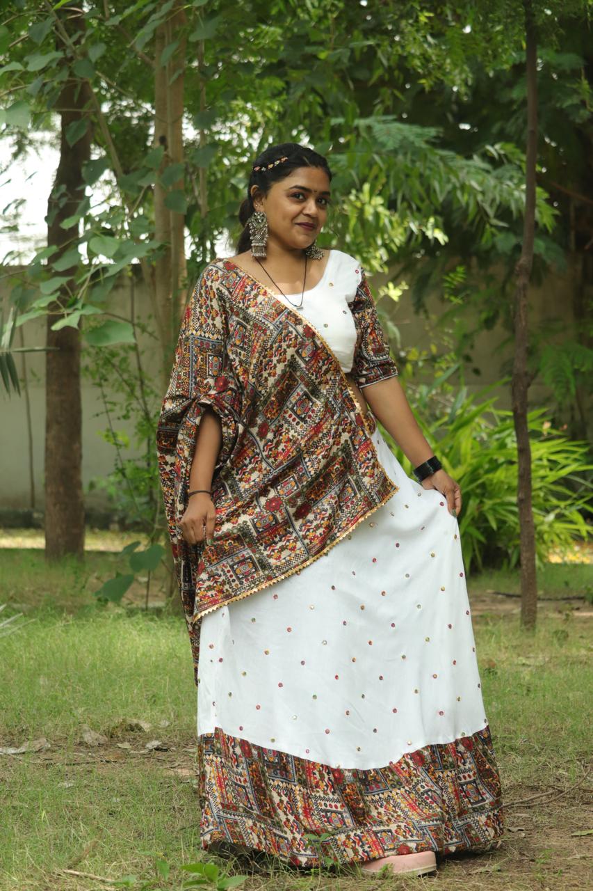 Handcrafted Kutchi Embroidered Lehenga Set