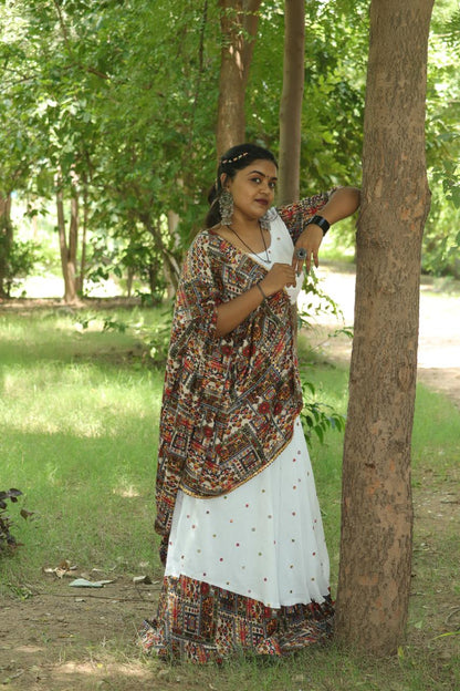 Handcrafted Kutchi Embroidered Lehenga Set