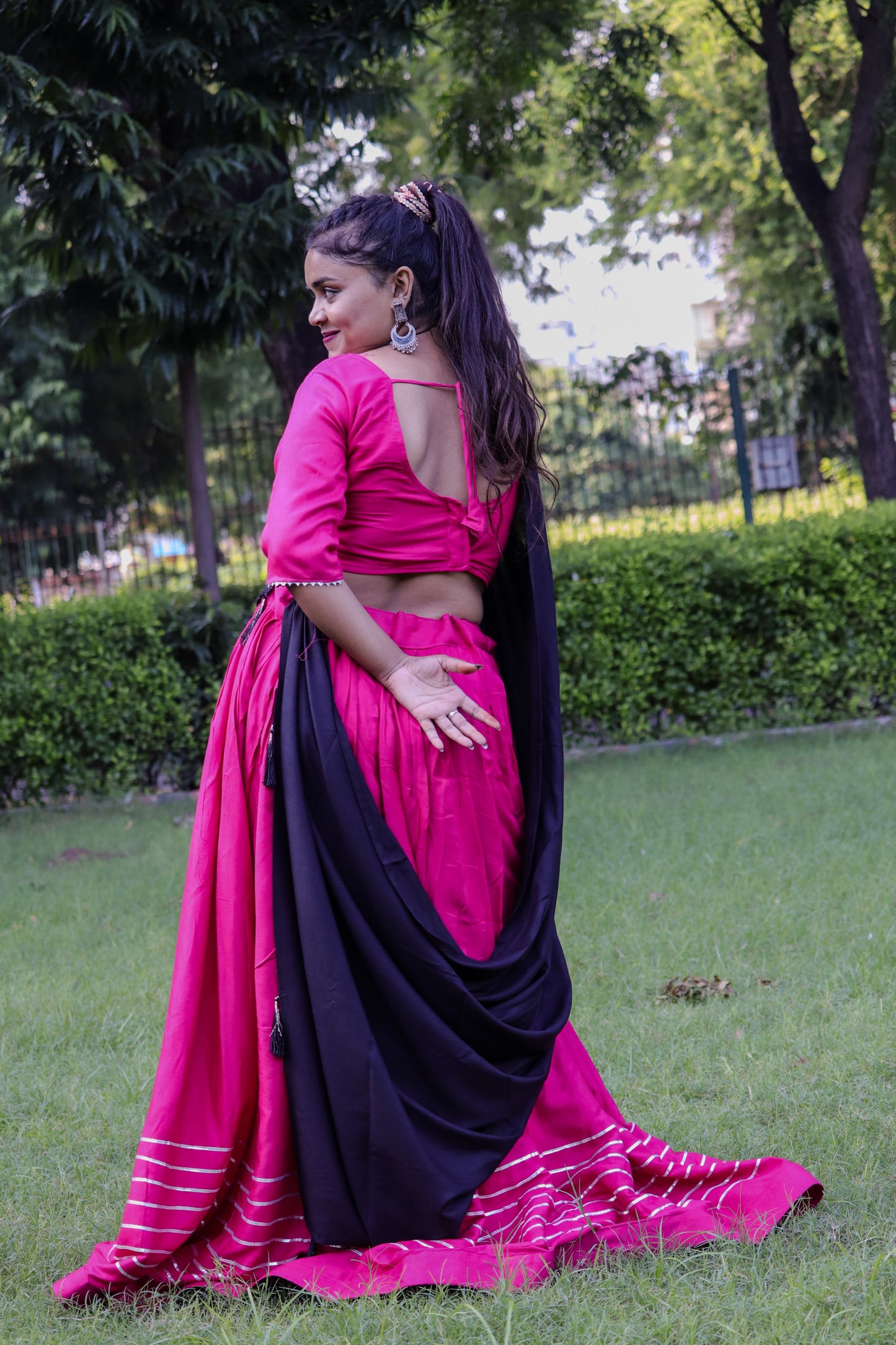 Elegant Pink Grace Anarkali Set