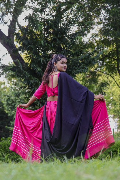 Elegant Pink Grace Anarkali Set