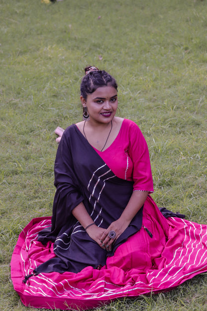 Elegant Pink Grace Anarkali Set